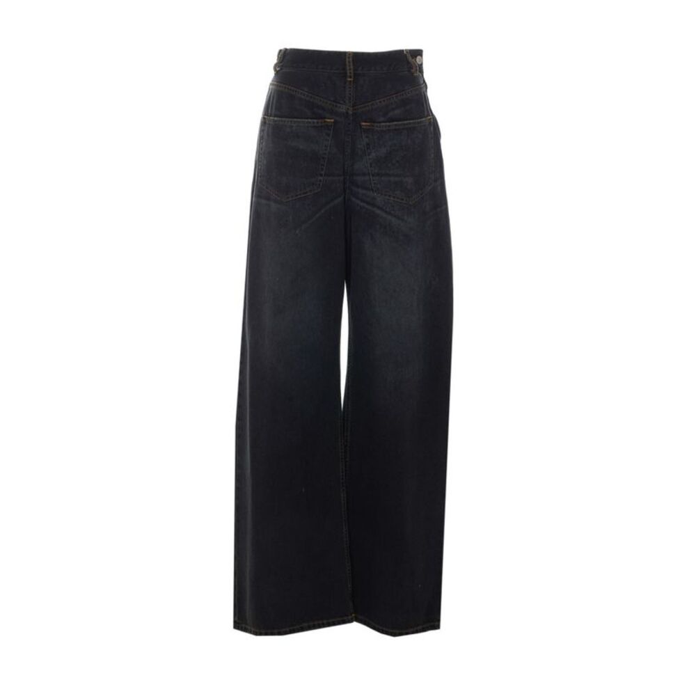 Mm6 Maison Margiela Women Asymmetrical Structure Jeans
